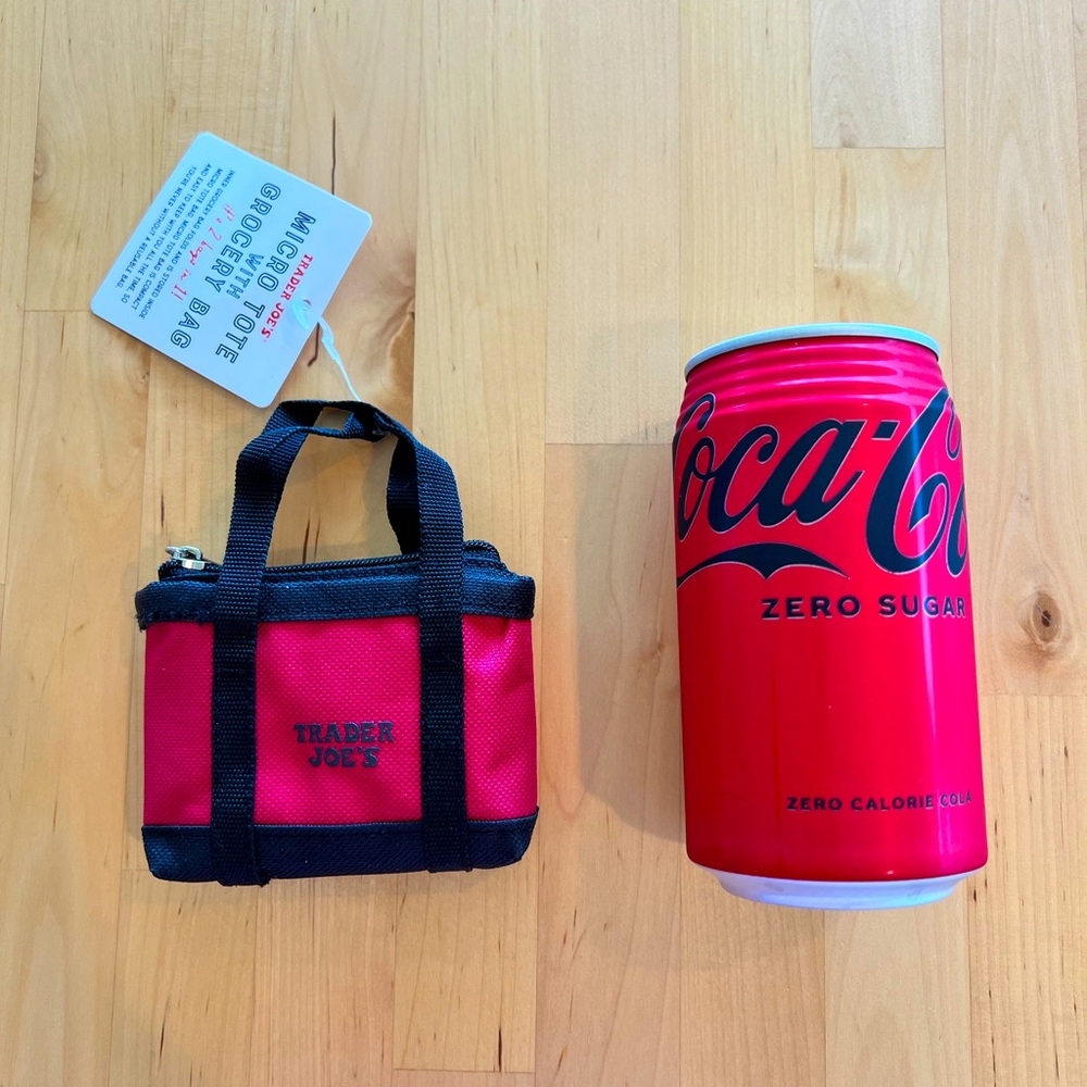 COPY - Trader Joe’s Red Mini Micro Tote & Grocery Bag